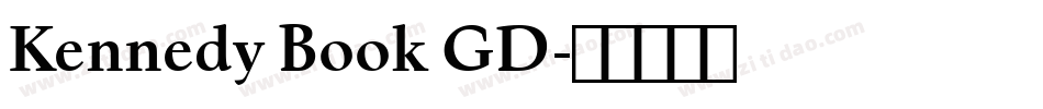 Kennedy Book GD字体转换